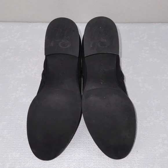 Paul Green Boston Bootie Black Nubuck Heeled Ankle Boots US 7 - Picture 10 of 11